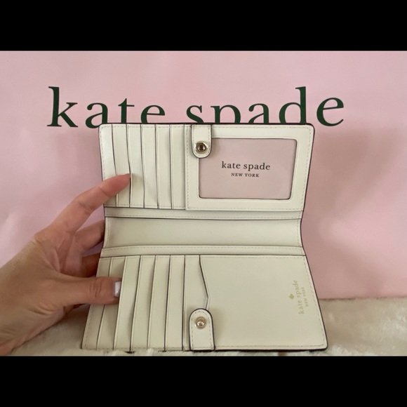 NWT! Kate Spade Staci Saffiano Leather Large Slim Bifold - Picture 3 of 3